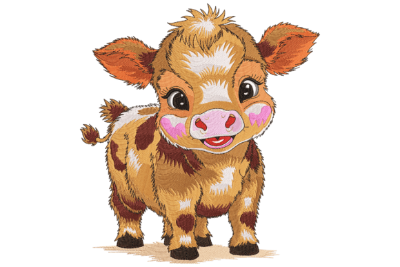 Adorable Baby Cow