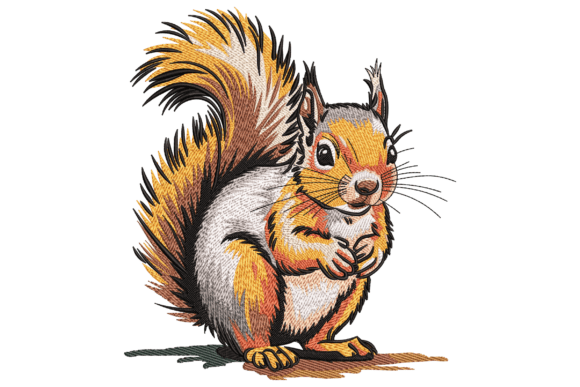 Adorable Squirrel Embroidery Design Review