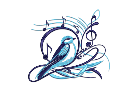 Bird with Musical Notes