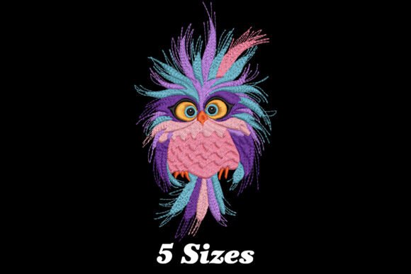 Colorful Bird with Big Eyes
