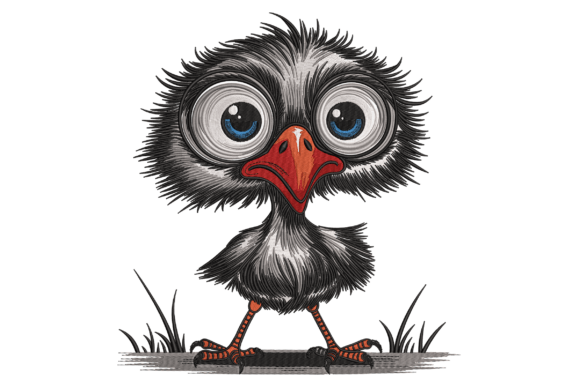 Cute Baby Bird Embroidery Design