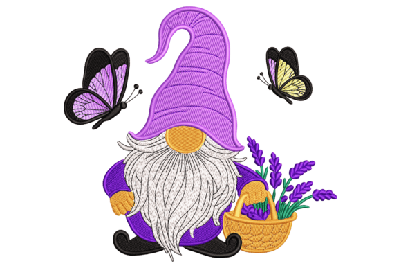 Lavender Garden Gnome