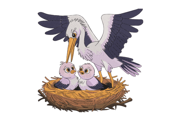 Loving Stork: A Seasonal Embroidery Design Review