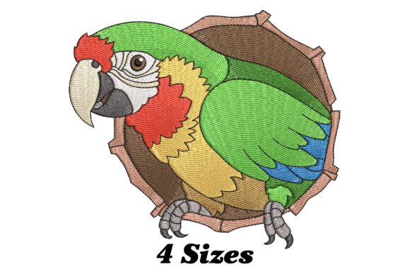 Parrots Embroidery Design