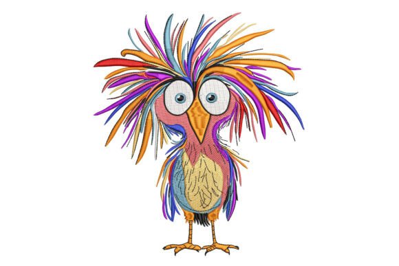 Quirky Bird: A Seasonal Embroidery Gem