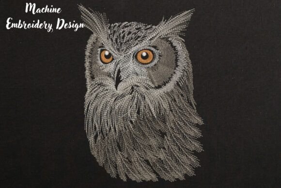 Realistic Owl Face: A Thoughtful Embroidery Choice for Meaningful Gifts