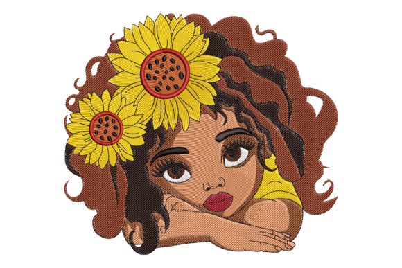Sunflower Afro Girl